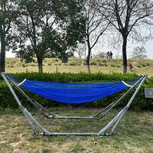 Foldable Stand Hammock Floor Swing Glider Indoor Home Balcony Outdoor Camping Anti-Rollover Kids to Swing