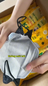 10 chiếc Khẩu trang 4D KF94 Gia Mỹ ôm gọn mặt vải mềm mịn êm tai