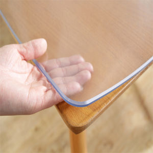 Soft Glass Desktop Transparent Protective Pad Waterproof and Oilproof and Heatproof PVC Coffee Table Tablecloth Dining Table Cushion Crystal Scraper Disposable