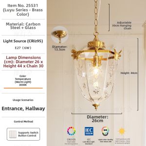 FANCY LAMP CLUB | Retro French Style Decor Corridor Chandelier