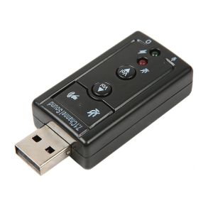 Mini USB 2.0 7.1 Channel Audio Sound Card Adapter USB To 3.5mm Jack Aux headset Adapter Stereo Audio sound card For Speaker PC Mic