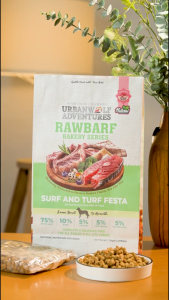 Urbanwolf Adventures Rawbarf Bakery Series Dog Food – Surf & Turf Festa (2kg) [Free 10ml VitaDrop]