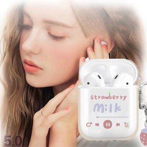 ZAY Casing Earphone Anti Jatuh Transparan Lucu Casing Headset Bluetooth Termasuk Liontin Cocok untuk i12