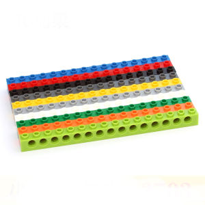 10PCS 3703 Technical Parts Bricks 1x16 With Holes 15 Pin Beam Classic MOC Motor Crane 3703 Wedo 2.0 Building Blocks Accessories Toys