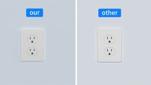 BEVA 2 Pack Small Electric Outlet Adapter Multi Plug Wall Outlet Extender 3 Prong Adapter 3 AC Plug Extender for Travel Cruise Ship Dorm Room Essentials