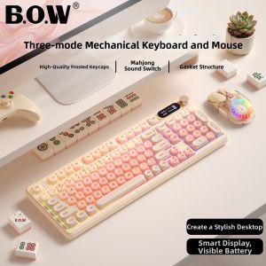 B.O.W | 3-Mode Wireless Bluetooth Mechanical Keyboard 98 Keys
