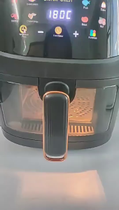 Large Capacity 10L Commercial Smart Air Fryer Oven Stainless Steel Touch Screen Digital Multifunctional Square Household