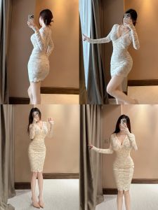 Siri สามมิติ ลูกไม้ สูง เอว กระโปรง ยืดได้ ความอบอุ่น ความยาวปานกลาง กระโปรงทรงเอ กระโปรงสั้น ความรู้สึกชั้น โพลีเอสเตอร์ ผสมผสาน