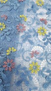 African Cord Lace Fabric 2026 High Quality Water Soluble Nigerian French Guipure Cord Lace With Sequins For Wedding Dress