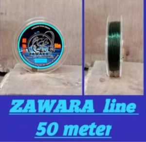 Senar pancing anti keriting 200 meter hujau lumut ZAWARA
