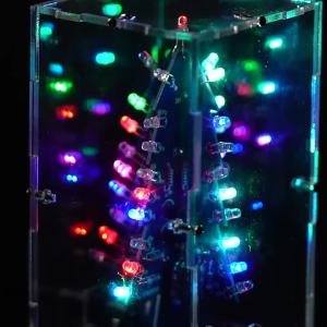 diymore | LED Multicolored Christmas Tree DIY Kit LED Flashing Light Circuit Kit Fun Electronics Soldering Practice Set