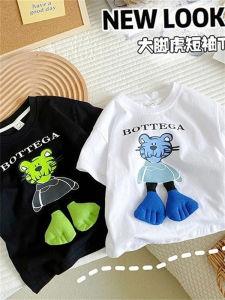 New 2023 Childrens Summer Clothes Baby Boy Short Sleeve T-Shirt Cotton Body Suit Boys Set Summer Outfit for Kids