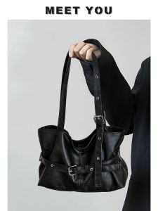 Black Large Capacity Womens Tote Bag Underarm Commuter Shoulder Bag Luxury Sensation Autumn Winter New Style Beigeile Brand