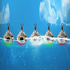 5 pcs small underwater fishing lights illuminated fishing gear connected to the fishing line outdoor portable bait lights