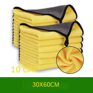 Khăn Lau Xe Ô Tô Microfiber 30x3 0/30x60CM Tự Động Chi Tiết Vệ Sinh Sấy Vải Đa Năng Chất Lượng Cao Thấm Hút