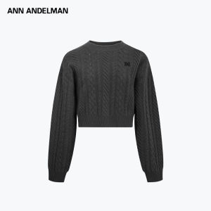 ANN ANDELMAN | Sparkle Decor Wool Short Womens Sweater