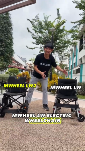 MOBOT SG OFFICIAL | MWHEEL LW 2 Motorised Electric Wheelchair | Premium | Airline-friendly | LTA Compliant