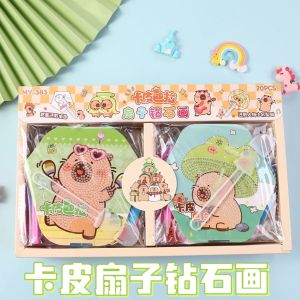 Khóa Học Mùa Thu Hoạt Hình Phim Hoạt Hình DIY Cho Trẻ Em Đá Quý Sáng Tạo Vật Liệu Làm Quạt Mùa Hè Phụ Kiện Đồ Chơi