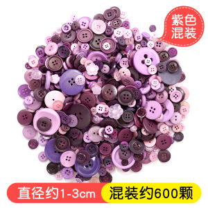Colorful Button DIY Material Kit Creative Flower Shaped Nursery Childrens Handmade Craft round Button Sticker Painting