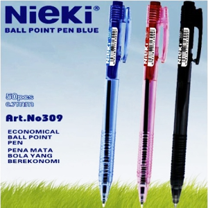Nieki Ball Point Pen 0.7mm ST-9002 (Red Blue Black)