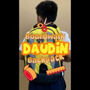 Boardwalk Daudin Mens Backpack With Yellow And Gray Design