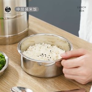 ❤️[Stok Sedia] ❤️ Bekas Makanan Tengah Hari Termos Vakum Keluli Tahan Karat / Pembawa Makanan