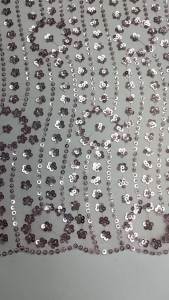 2025 Luxury African Groom Beaded Lace Fabric Embroidery French Mesh Sequins Lace Fabric Nigerian Tulle Lace For Bride Wedding