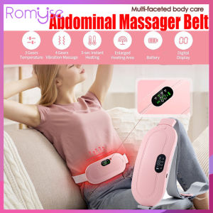 Romyse  Abdominal Massager Smart Wireless Electric Lumbar Abdominal Massage Heating Warm Waist Massage Relief Pain Relax Massager USB Charging