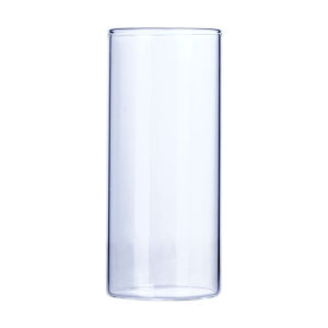 High Definition Lead-Free Glass Cup Transparent Water Milk Drinking Cup Home Use Tea Cup without Lid Heat Resistant round Shape