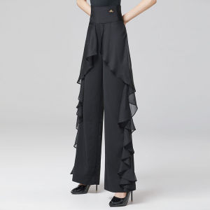 เอวสูงสีแดงกางเกงเต้นรําสําหรับผู้หญิงที่สมบูรณ์แบบสําหรับ Rumba Cha-Cha Samba Bullfighting Danboro ยี่ห้อ Latin Dance การฝึกอบรมสวมใส่