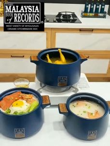 🔥Ready Stock🔥High Quality Casserole Stew Pot Ceramic Pot Rice Gas Stove Cookware Soup Pot/Stockpot/Clay Pot With Lid