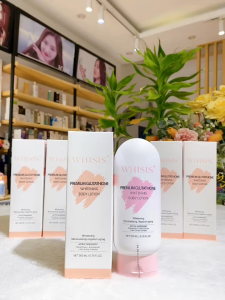 Kem Dưỡng Thể Ban Đêm Kích Trắng Tế Bào Gốc Whisis Premium Glutathione Whitening Body Lotion 200ml