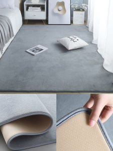 Modern Minimalist Living Room Carpet Full Coverage Sofa Tea Table Mat Bedroom Childrens Blanket under Bed Rug Polyester Fiber Rectangular