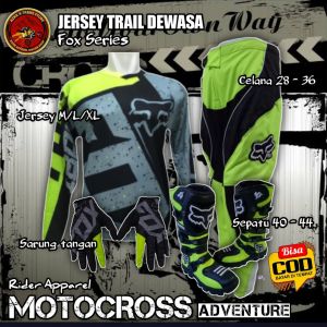 SEPATU SET JERSEY TRAIL DEWASA MOTOCROSS OFFROAD