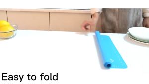 MLADEN Silicone Pastry Mat Non-Stick Baking Mat Thickened Food Grade Pastry Board Rolling Dough Mat