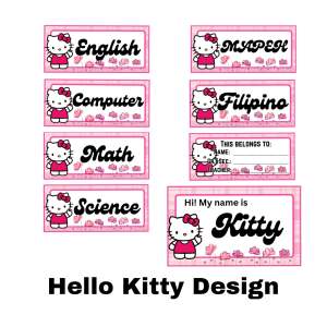 School Sticker Label Subject Sticker Personal Information Label Sticker