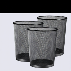 HANSHILIUJIA | Large Capacity Simple Design No Lid Trash Bin Metal Wire