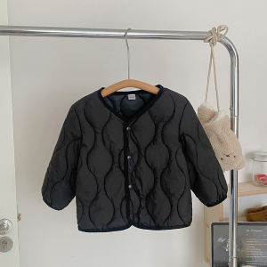 Autumn Winter Baby Lightweight Windproof Cotton Jacket Girl Boy Warm Coat Soft Casual Kids School Outfit Sports Jacket Children