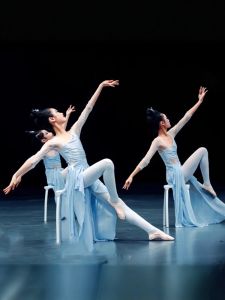 Classical Dance Costume Wind Silk Wave Trotting Performance Suit March Spring Practice Uniform Traditional Chinese Ethnicwear