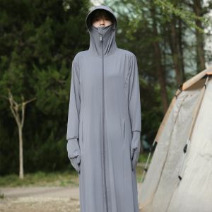 MiiOW | Áo chống nắng toàn thân dài mùa hè cho nữ MiiOW Cat Person UPF50+ chống tia UV dài rộng rãi có mũ trùm đầu chống nắng