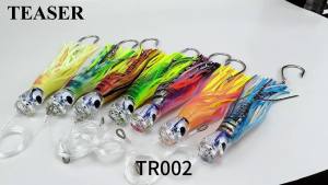 TEASER TR002 110g Sea Fishing Lure Trolling Lure Acrylic Head 110g/23cm King Mackerel Bionic Squid