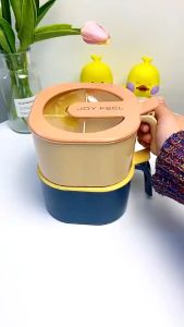 Wadah Toples Tempat Bumbu Dapur Aesthetic Sekat 4in1 Free Sendok | Source Project