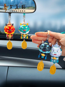 Chinesestyle Car Hanging Ornament Wealth And Peace Decorations Mirro for Rearview Mirror Cartoon Character Vehicle Accessories