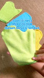 Perlengkapan Bayi Waslap Bayi 6 Pcs WL-03 Lap Mandi Bayi Wash Lap Bayi 6PCS MIX COLOUR