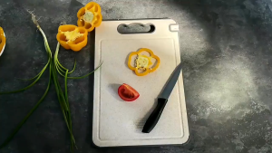 Talenan Stainless Steel 2 Sisi Double Side Chopping Board Multifungsi