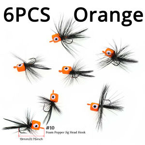 # 10 Mồi Câu Cá Popper Dành Cho Cá Bass Cá Panfish Cá Hồi Cá Bream - Mồi Nổi Trên Mặt Nước Bằng Bọ Xốp Ruồi Câu Nước Mặn Với 4 Kiểu Màu Sắc