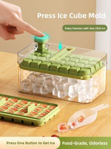 DEMING | Press Ice Tray Food Grade Home Refrigerator Storage Box