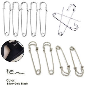 10-25pcs 30-75mm Large Heavy Duty Safety Pins for DIY Blankets Clothes Craft Silver Brooch Jewelry Making