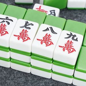 [144 pcs] 44mm Size Majong Mahjong Game Set Family Party Board Game Mahjong 144粒麻將