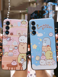 Samsung S24FE Silicone Phone Case Matte Finish Full Edge Protection Cartoon Design Mens Fashion Protective Cover Anti-Fall